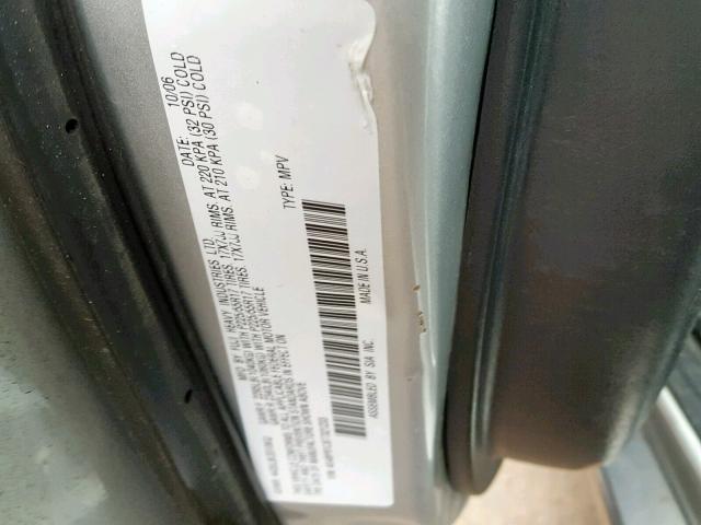 4S4BP61C877321233 - 2007 SUBARU LEGACY OUT SILVER photo 10