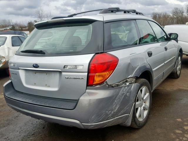 4S4BP61C877321233 - 2007 SUBARU LEGACY OUT SILVER photo 4