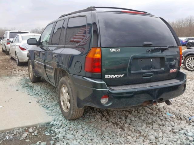 1GKDS13S542171744 - 2004 GMC ENVOY GREEN photo 3