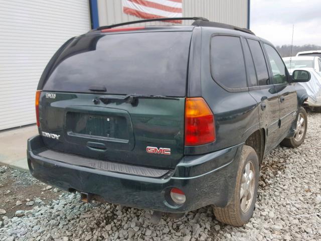 1GKDS13S542171744 - 2004 GMC ENVOY GREEN photo 4