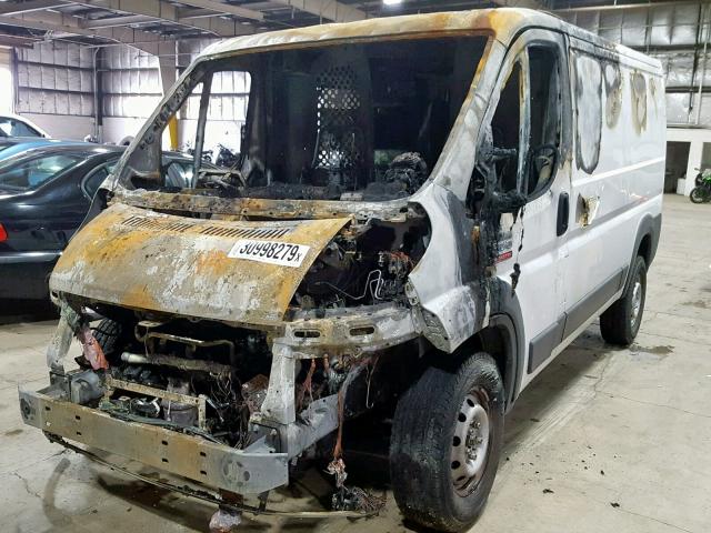 3C6TRVAG2HE525907 - 2017 RAM PROMASTER WHITE photo 2