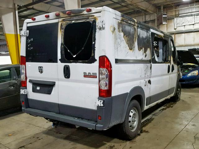 3C6TRVAG2HE525907 - 2017 RAM PROMASTER WHITE photo 4