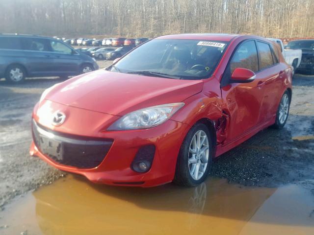 JM1BL1L99C1661380 - 2012 MAZDA 3 S RED photo 2