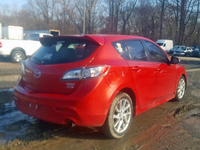 JM1BL1L99C1661380 - 2012 MAZDA 3 S RED photo 4