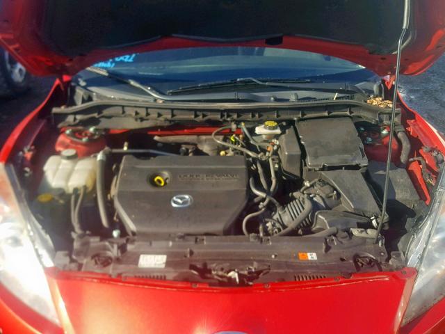 JM1BL1L99C1661380 - 2012 MAZDA 3 S RED photo 7