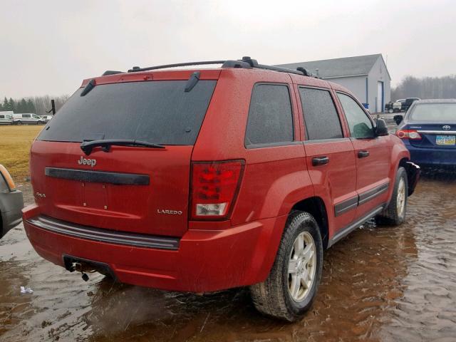 1J4GR48K55C614219 - 2005 JEEP GRAND CHER RED photo 4