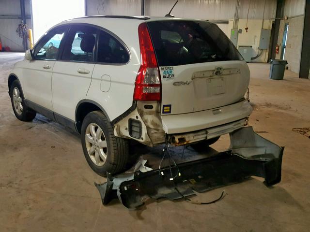 JHLRE48707C087282 - 2007 HONDA CR-V EXL WHITE photo 3