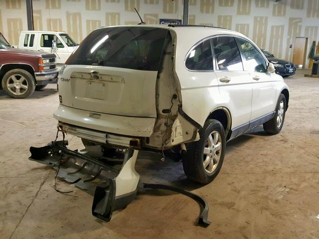 JHLRE48707C087282 - 2007 HONDA CR-V EXL WHITE photo 4