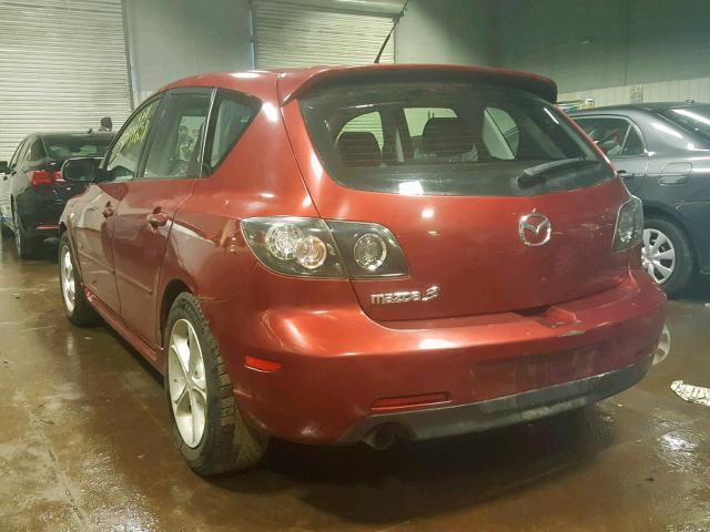 JM1BK343661529478 - 2006 MAZDA 3 HATCHBAC RED photo 3