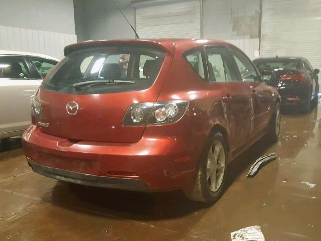 JM1BK343661529478 - 2006 MAZDA 3 HATCHBAC RED photo 4