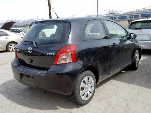 JTDJT923X85208179 - 2008 TOYOTA YARIS BLACK photo 4