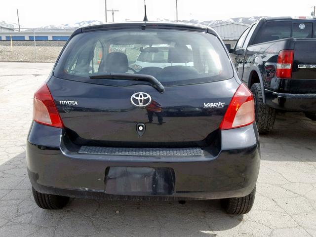 JTDJT923X85208179 - 2008 TOYOTA YARIS BLACK photo 6