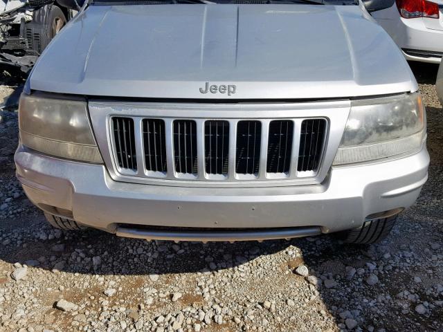 1J4GX48SX4C187558 - 2004 JEEP GRAND CHER SILVER photo 7