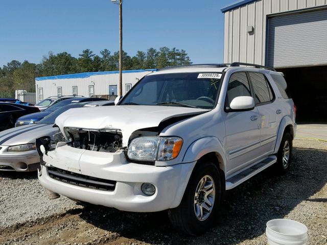 5TDZT38A36S283819 - 2006 TOYOTA SEQUOIA LI WHITE photo 2