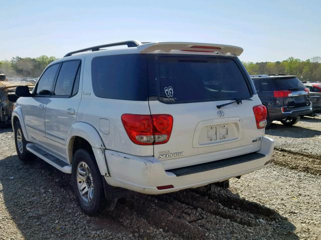 5TDZT38A36S283819 - 2006 TOYOTA SEQUOIA LI WHITE photo 3