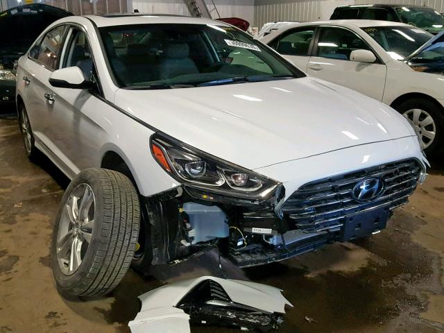 5NPE34AF2JH696775 - 2018 HYUNDAI SONATA SPO WHITE photo 1