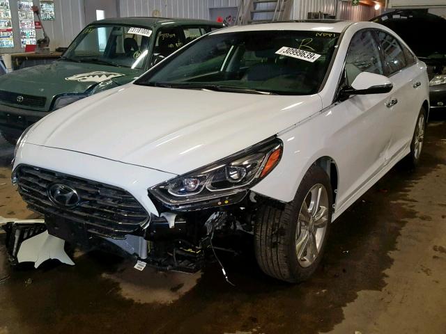 5NPE34AF2JH696775 - 2018 HYUNDAI SONATA SPO WHITE photo 2