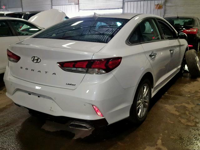 5NPE34AF2JH696775 - 2018 HYUNDAI SONATA SPO WHITE photo 4