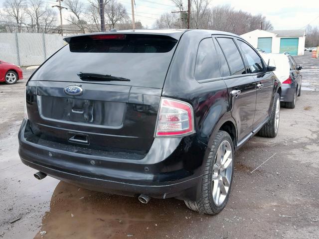 2FMDK48C07BB43326 - 2007 FORD EDGE SEL BLACK photo 4