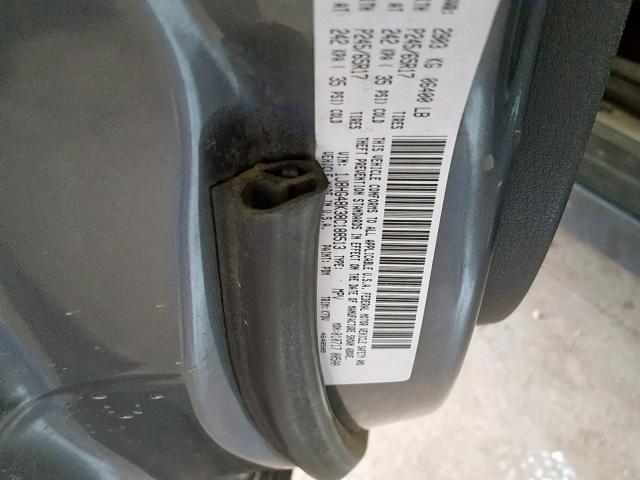 1J8HG48K38C188513 - 2008 JEEP COMMANDER 石墨色 照片 10