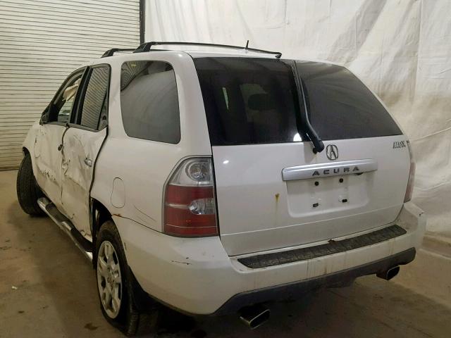 2HNYD18926H511143 - 2006 ACURA MDX TOURIN WHITE photo 3