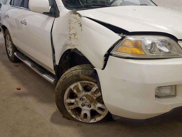 2HNYD18926H511143 - 2006 ACURA MDX TOURIN WHITE photo 9