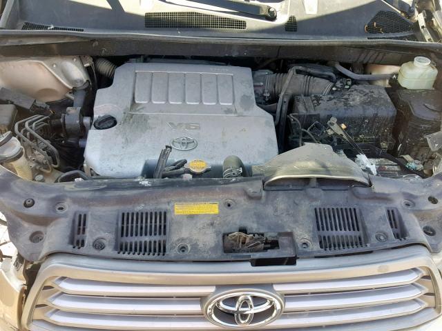 JTEES41A592150603 - 2009 TOYOTA HIGHLANDER BEIGE photo 7