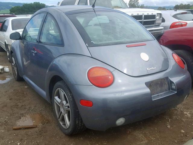 3VWCD31C84M407141 - 2004 VOLKSWAGEN NEW BEETLE CHARCOAL photo 3