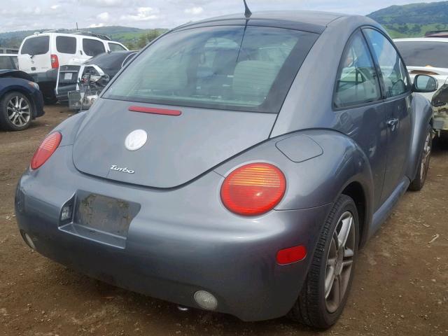 3VWCD31C84M407141 - 2004 VOLKSWAGEN NEW BEETLE CHARCOAL photo 4
