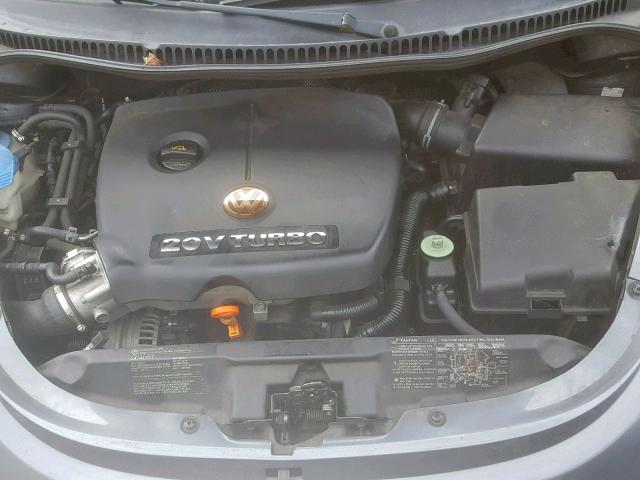 3VWCD31C84M407141 - 2004 VOLKSWAGEN NEW BEETLE CHARCOAL photo 7