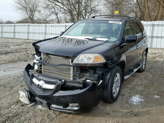 2HNYD18914H003145 - 2004 ACURA MDX TOURIN BLACK photo 2