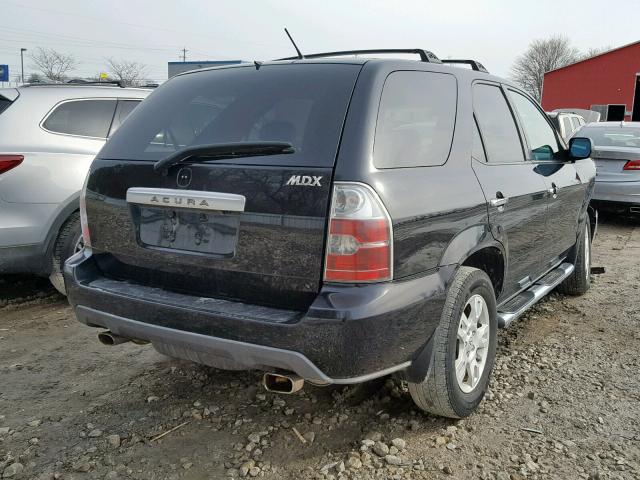 2HNYD18914H003145 - 2004 ACURA MDX TOURIN BLACK photo 4