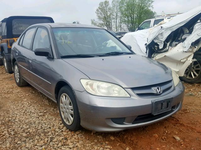 2HGES16574H541543 - 2004 HONDA CIVIC LX SILVER photo 1