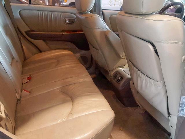 JTJGF10U620149583 - 2002 LEXUS RX 300 GOLD photo 6