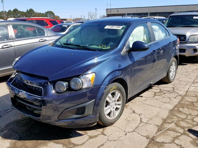 1G1JC5SH3F4205950 - 2015 CHEVROLET SONIC LT BLUE photo 2