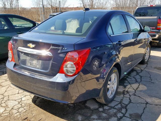 1G1JC5SH3F4205950 - 2015 CHEVROLET SONIC LT BLUE photo 4