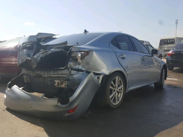 JTHBK262982079514 - 2008 LEXUS IS 250 BLUE photo 4