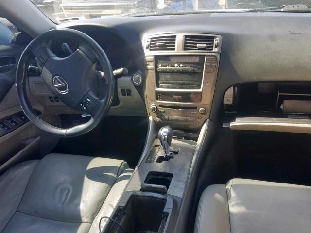 JTHBK262982079514 - 2008 LEXUS IS 250 BLUE photo 9