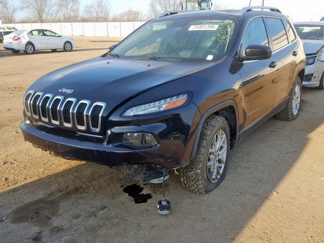 1C4PJMCS8EW126093 - 2014 JEEP CHEROKEE L BLACK photo 2