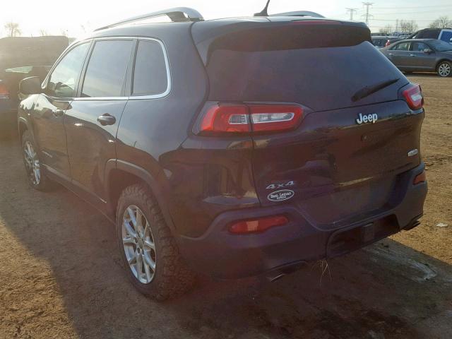 1C4PJMCS8EW126093 - 2014 JEEP CHEROKEE L BLACK photo 3