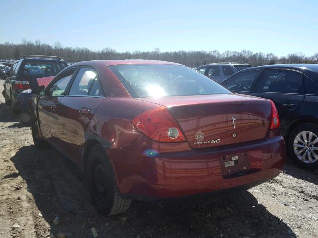 1G2ZF57B984268600 - 2008 PONTIAC G6 VALUE L BURGUNDY photo 3