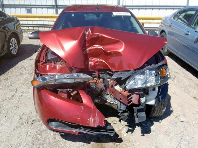 1G2ZF57B984268600 - 2008 PONTIAC G6 VALUE L BURGUNDY photo 7