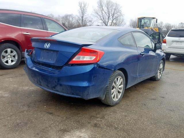 2HGFG3B15CH540040 - 2012 HONDA CIVIC EXL BLUE photo 4