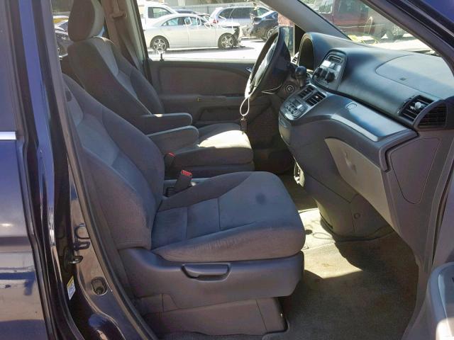 5FNRL38485B018052 - 2005 HONDA ODYSSEY EX BLUE photo 5