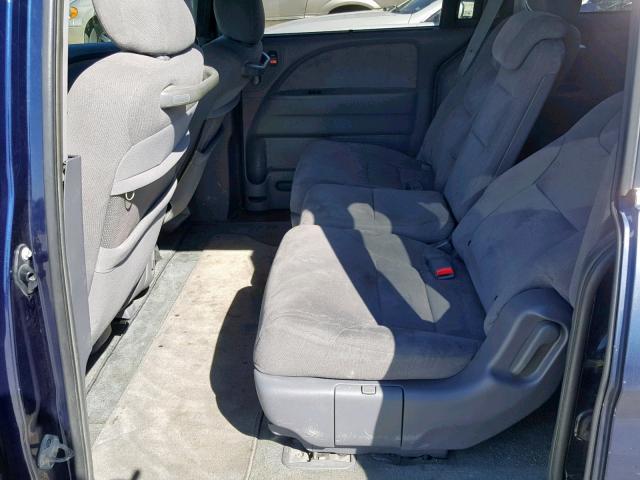 5FNRL38485B018052 - 2005 HONDA ODYSSEY EX BLUE photo 6