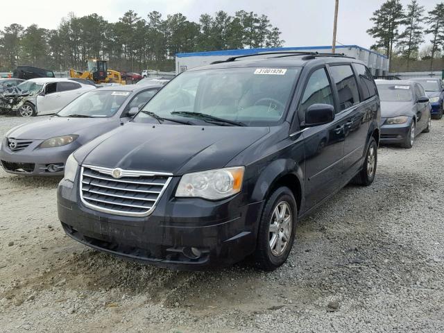 2A8HR54P88R637418 - 2008 CHRYSLER TOWN&COUNT BLACK photo 2