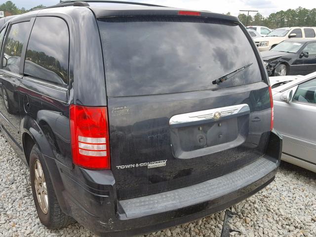 2A8HR54P88R637418 - 2008 CHRYSLER TOWN&COUNT BLACK photo 9