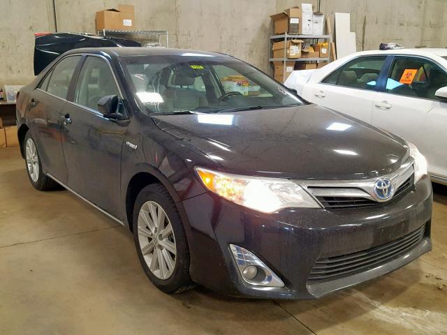 4T1BD1FK7DU092049 - 2013 TOYOTA CAMRY HYBR BLACK photo 1