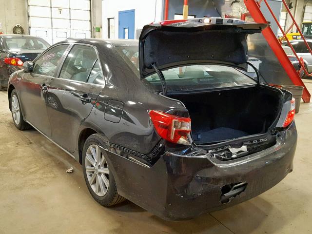 4T1BD1FK7DU092049 - 2013 TOYOTA CAMRY HYBR BLACK photo 3