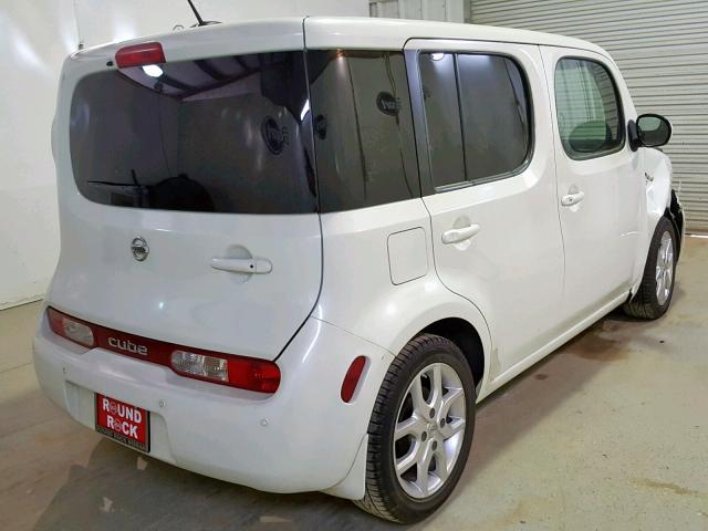 JN8AZ28R79T125859 - 2009 NISSAN CUBE BASE WHITE photo 4